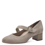 Czółenka - Tamaris COMFORT Mary Jane czółenka damskie z paskiem ze skóry, jasnoszary, 39 EU Weit - miniaturka - grafika 1