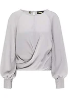 Bluzki damskie - usha BLACK LABEL Bluzka damska 17311013, szary, L - miniaturka - grafika 1