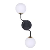 Lampy ścienne - Kaja Oświetlenie Elegancki kinkiet w kolorze czarno-złotym K-4707 KARI K-4707 - miniaturka - grafika 1