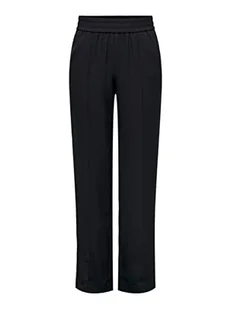 ONLY Damskie spodnie ONLLUCY-LAURA MW Wide Pintuck Pant NOOS, czarne, 32 l, czarny, (M) W / 32L - Spodnie damskie - miniaturka - grafika 1
