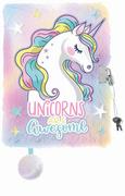 Przybory szkolne - Pamiętnik kłódka A5/96 Włochacz MLF Rainbow Unicorn - miniaturka - grafika 1