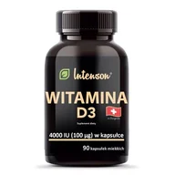 Witaminy i minerały - Intenson Witamina D3 4000 IU suplement diety 90 kapsułek 101598-uniw - miniaturka - grafika 1