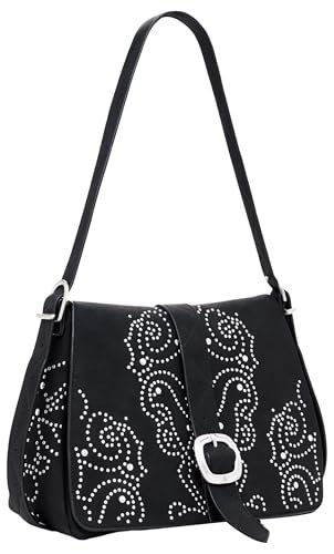 Desigual Bag_Poker, ACROSSBODYBAG Women's, Czarny (Black)