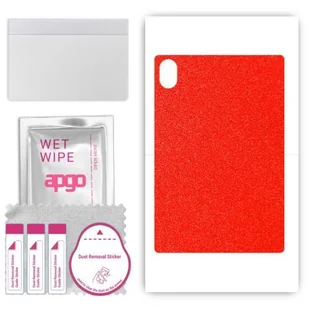 folia naklejka skórka strukturalna na TYŁ do Blackview Tab 11 WiFi - Czerwony Pastel Matowy - apgo SKINS - Akcesoria do tabletów i e-booków - miniaturka - grafika 1