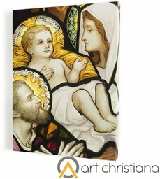 Święta Rodzina, obraz religijny na płótnie - Ikony i obrazy sakralne - miniaturka - grafika 1