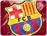 Podkładki pod mysz - PODKŁADKA POD MYSZKĘ FC BARCELONA Z IMIENIEM 23x19CM DO LAPTOPA - miniaturka - grafika 1