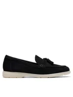 Mokasyny damskie - Clarks Mokasyny Narini Edge 26181450 Czarny - miniaturka - grafika 1
