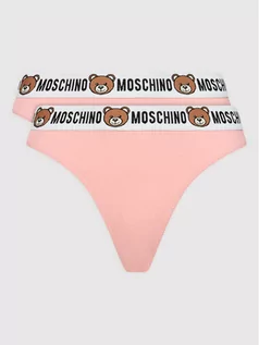 Majtki damskie - Moschino Underwear Swim Komplet 2 par stringów 4762 9003 Różowy - grafika 1