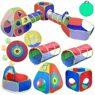 NAMIOT DLA DZIECI 2 TUNELE 5w1 SUCHY BASEN - Namioty i tipi dla dzieci - miniaturka - grafika 1
