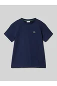 Koszulki i topy damskie - T-shirt z detalem z logo - Lacoste - miniaturka - grafika 1