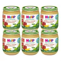 Hipp Jabłka z mango i kokosem po 5. miesiącu Bio Zestaw 6 x 160 g Bio - Desery dla dzieci - miniaturka - grafika 1