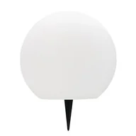 Lampy ogrodowe - Lampa solarna Hansboro kula 30 cm RGB biała - miniaturka - grafika 1