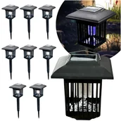 Lampy owadobójcze - 8x Lampka Solarna Owadobójcza 2w1 Lampa Ogrodowa LED Latarenka na Komary BLIXTAR - miniaturka - grafika 1