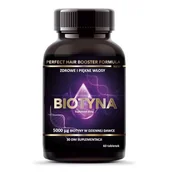Włosy, skóra, paznokcie - Intenson Biotyna Suplement diety 60 tab. - miniaturka - grafika 1