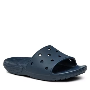 Klapki i japonki damskie - Crocs Klapki Classic Slide 206121 Navy - grafika 1