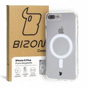 Etui i futerały do telefonów - Bizon Etui Case Pure MagSafe do Apple iPhone 8 Plus przezroczyste - miniaturka - grafika 1