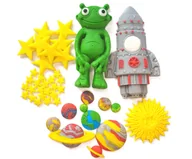 Dodatki do ciast w proszku - Zestaw na tort - Kosmos UFO + dodatki /KOS1 - miniaturka - grafika 1