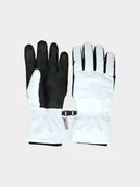 Rękawice narciarskie - 4F Rękawice narciarskie Thinsulate damskie - białe XL - miniaturka - grafika 1