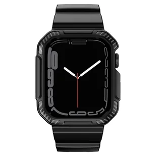 Kingxbar CYF106 2w1 pancerne etui Apple Watch SE, 8, 7, 6, 5, 4, 3, 2, 1 (41, 40, 38 mm) z paskiem czarne - Akcesoria do smartwatchy - miniaturka - grafika 3
