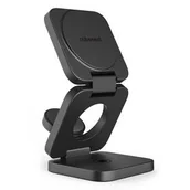 Ładowarki do telefonów - Bezprzewodowa ładowarka CubeNest E310 Pro 3v1 s podporou uchycení MagSafe, 20 W (E310GY) Szara - miniaturka - grafika 1