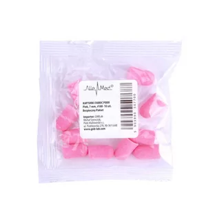 Allemed Kapturki do pedicure 7 mm gradacja 180 10 szt Fabric Podo AlleMed Różowy Pink - Frezarki do paznokci - miniaturka - grafika 1