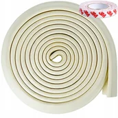 Zabezpieczenia dla dzieci - TAŚMA PIANKOWA OCHRONNA NA MEBLE KANTY ZABEZPIECZENIE PIANKA KREMOWA 5.5M - miniaturka - grafika 1