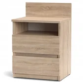 Komody dla dzieci - Szafka Nocna 2 Szuflady Komoda Stolik SM1 Sonoma - miniaturka - grafika 1