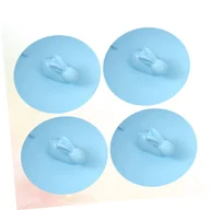 Korki do umywalek - szt. niebieskich silikonowych korków spustowych z wzorem królika, 10 cm, do zlewu, łatwy montaż i demontaż - miniaturka - grafika 1