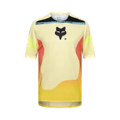 Koszulki rowerowe - Bluza Rowerowa MTB FOX Flexair Elevated Z Krótkim Rękawem LemoniadaXL - miniaturka - grafika 1