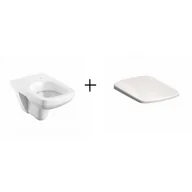 Miski WC - KOŁO M33103000 + M30116000 NOVA PRO Miska ustępowa lejowa, wisząca prostokątna 53x35 + Deska sedesowa wolnoopadająca - miniaturka - grafika 1