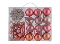 Bombki - LIVARNO home Ozdoby choinkowe, 51 sztuk (Różowy) - miniaturka - grafika 1