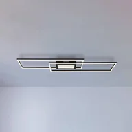 Lampy sufitowe - Globo Lampa sufitowa LED Saunders, możliwość ściemniania, salon / jadalnia, aluminium, nowoczesny - miniaturka - grafika 1