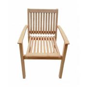 Fotele i krzesła ogrodowe - TECTONA - drewniany fotel ogrodowy z drewna tekowego - OSTATNIA SZTUKA (N388) - miniaturka - grafika 1