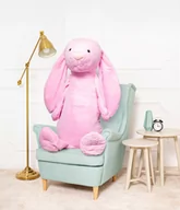 Maskotki i pluszaki - DUŻY MIŚ PLUSZOWY KRÓLIK FIGO PRZYTULANKA MASKOTKA 160cm CIEMNY RÓŻ - miniaturka - grafika 1