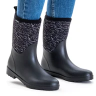Kalosze damskie - Kalosze wysokie gumowce Wojtyłko ciepłe wygodne zgrabne - miniaturka - grafika 1