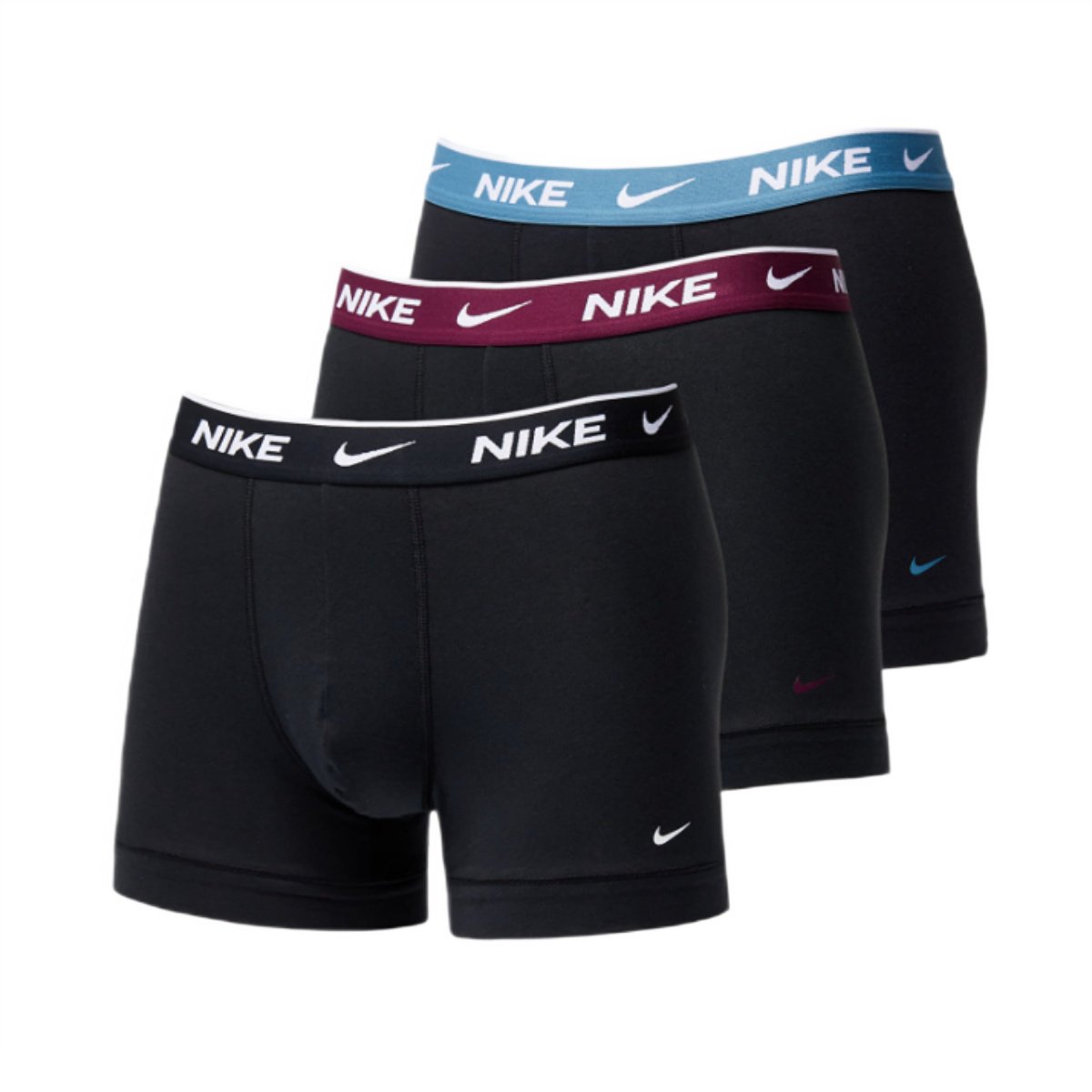 Męskie bokserki Nike Dri-FIT Everyday Cotton Stretch Trunk 3-Pack - 0000KE1008-HWX-S