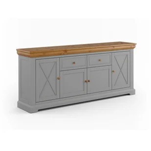 Komoda drewaniana 2.4 popielata Marone Elite - Komody Komoda drewaniana 2.4 popielata Marone Elite - Komody - miniaturka - grafika 1