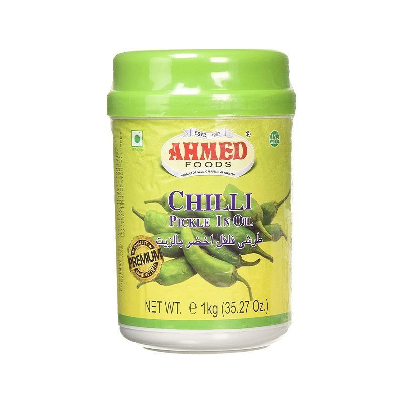 Pikle (achar) AHMED Chilli Pickle 1kg - bardzo pikantne z zielonego chilli