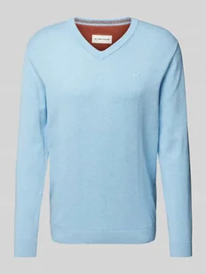Sweter z dzianiny o kroju regular fit z czystej bawełny - Swetry męskie - miniaturka - grafika 1