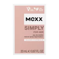 Wody i perfumy damskie - Mexx Simply for Her Woda toaletowa 20ml - miniaturka - grafika 1