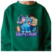 Bluzy dla dziewczynek - BLUZA DZIECIĘCA KPOP DEMON HUNTERS HUNTRIX 122-128 BAWEŁNIANA JAKOŚĆ - miniaturka - grafika 1
