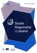 Czasopisma - Studia Regionalne i Lokalne 1 ( 91) 2023 - miniaturka - grafika 1
