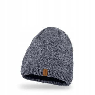 Nandy, Czapka męska na polarze, szara - Czapki męskie - miniaturka - grafika 1