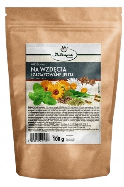 Mieszanka NA WZDĘCIA I ZAGAZOWANE JELITA 100g HERBAPOL KRAKÓW