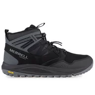 Buty sportowe męskie - Buty Merrell Nova Sneaker Boot Bungee Waterproof J067109 - czarne - miniaturka - grafika 1