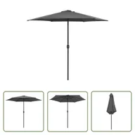 Parasole ogrodowe - The Living Store Parasol ogrodowy na aluminiowym słupku - 270x246 cm - antracytowy - Parasol Ogrodowy - miniaturka - grafika 1