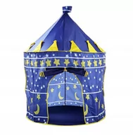 Namioty i tipi dla dzieci - Namiot Niebieski dla dzieci zamek, pałac 135x105 cm- 3 lata + - miniaturka - grafika 1