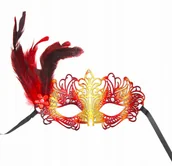 Dodatki do strojów karnawałowych - Maska karnawałowa Ażurowa/model 1 - miniaturka - grafika 1