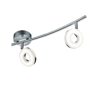 Lampy ścienne - RENNES R82412106 listwa ścienna / sufitowa chrom LED 2x4W 3000K - miniaturka - grafika 1