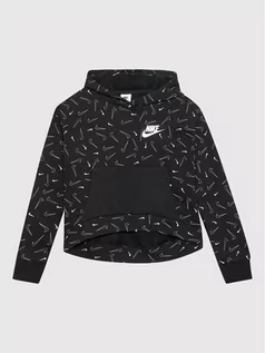 Bluzy dla chłopców - Nike Bluza Sportswear DD7377 Czarny Regular Fit - grafika 1